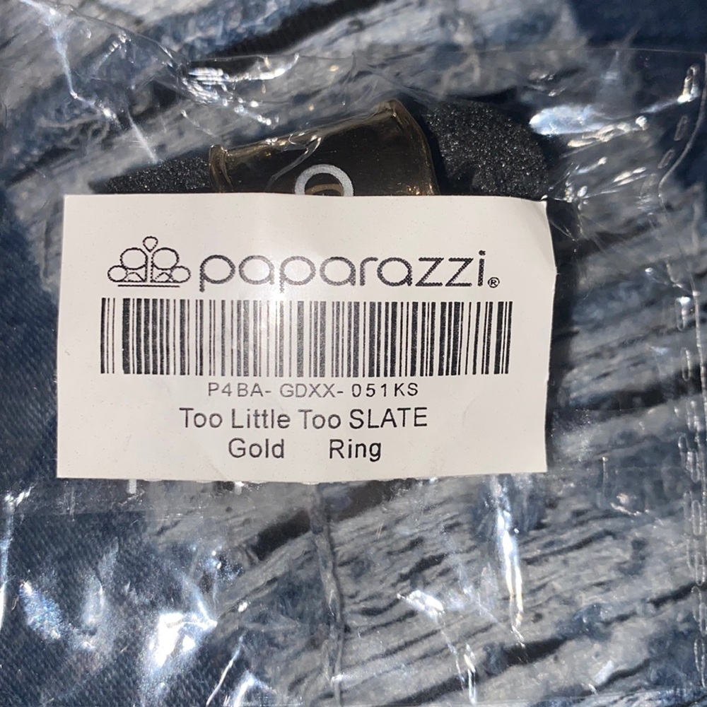 Paparazzi “Too Little Too SLATE” Gold Ring